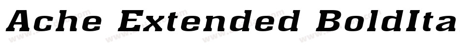 Ache Extended BoldItalic字体转换